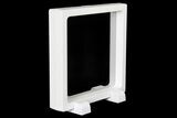 4.4" (Large) Floating Frame Display Cases With Stands - White - Photo 5